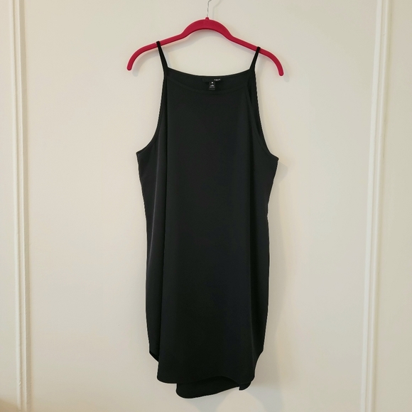 Aqua for Bloomingdale's Little Black Sleeveless Slip-On Dress - Size Large - Picture 4 of 8